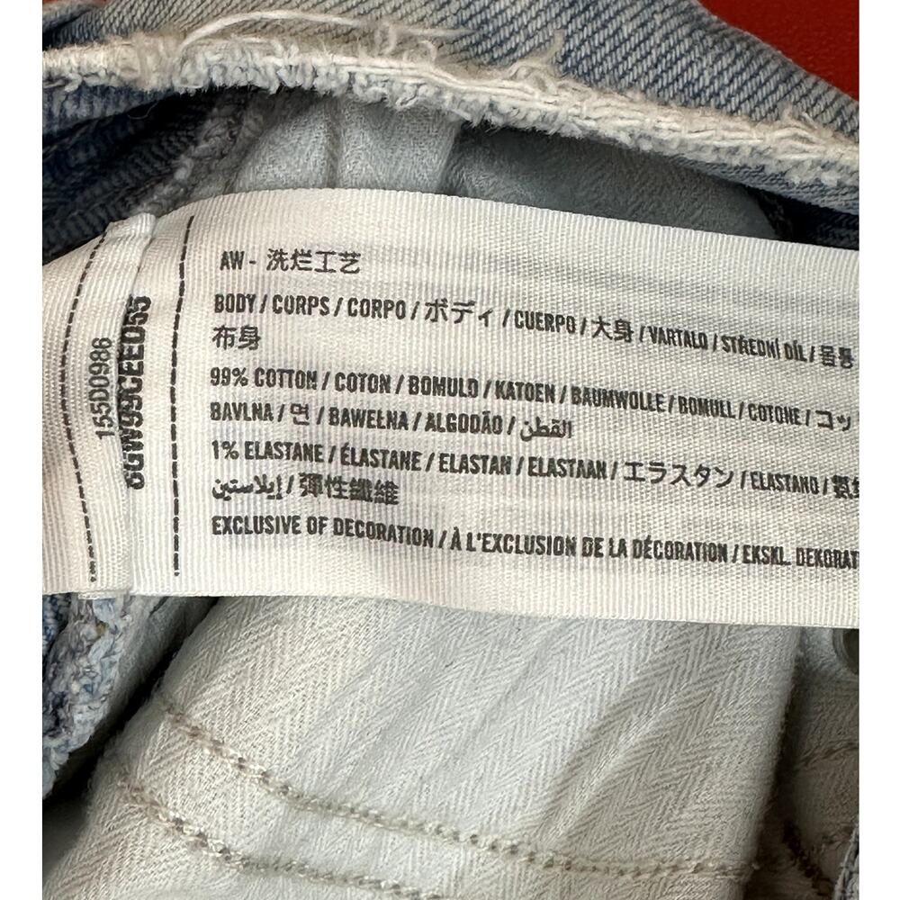 Abercrombie & Fitch The 90 Straight Leg Ultra High Rise Washed Blue Jeans Size 4 - Picture 12 of 12